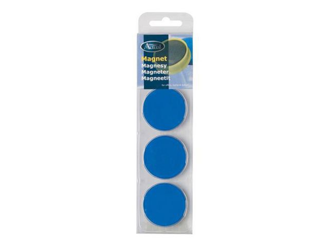 Magnetknappar ACTUAL 40 mm blå 4/fp - Primmeshiper