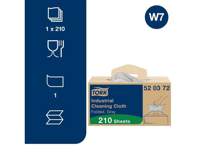 Rengöringsduk TORK W7 Flex. grå 210/fp - Primmeshiper