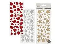 Glitterstickers hjärtan stjärnor 556/fp - Primmeshiper