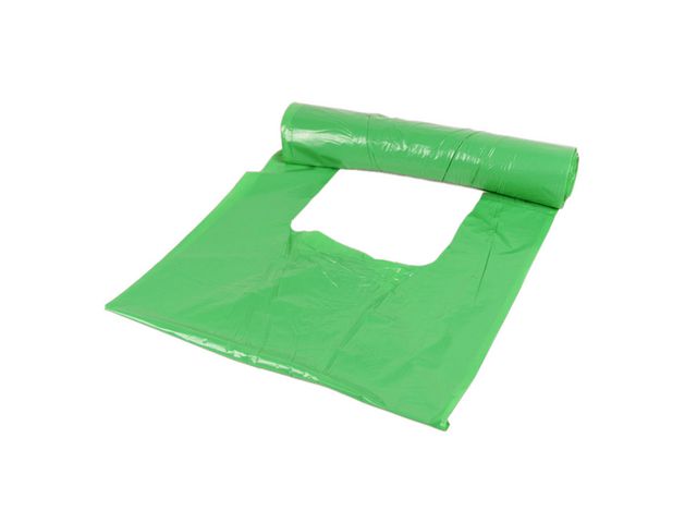 Avfallspåse LD 30L 30my grön 25/RL - Primmeshiper