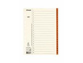 Pappregister Servo A4 1-20 brun flik - Primmeshiper