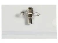 Namnskylt LYRECO m.kläm/nål 55x89 50/fp - Primmeshiper