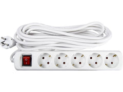 Grenuttag jordat 5-väg med brytare 5m - Primmeshiper