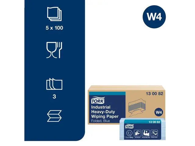 Industritork TORK Adv W4 Kraf.blå 100/fp - Primmeshiper