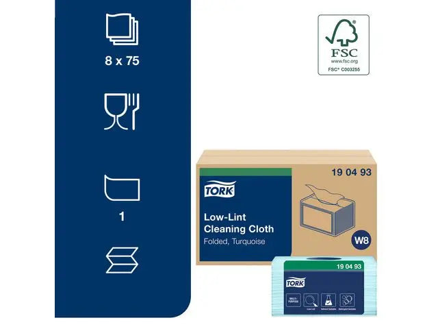 Rengöringsduk TORK Precis.W8 blå 75/fp - Primmeshiper