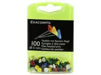 Kartnål EXACOMPTA rund sort.färg 100/fp - Primmeshiper