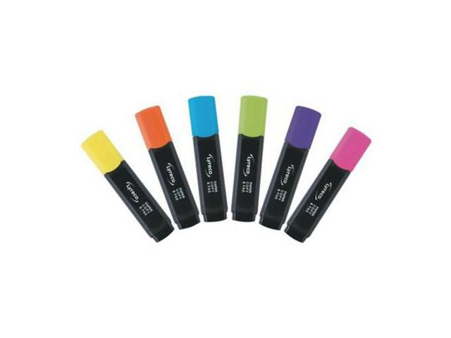 Överstrykningspenna LYRECO 2-5mm 6/fp - Primmeshiper