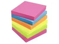 Notes LYRECO standard 75x75mm neon 6/fp - Primmeshiper