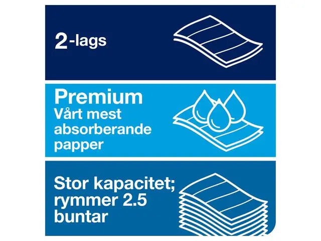 Handduk TORK Adv H2 2-lag natur 3780/fp - Primmeshiper