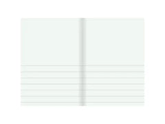 Skrivhäfte A5 ½ sida linj 14,5mm blå - Primmeshiper