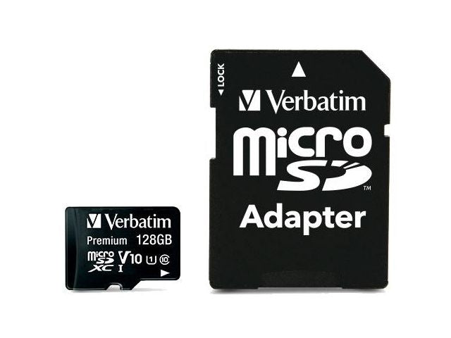 Minneskort VERBATIM Micro SDXC 128GB C10 - Primmeshiper