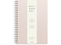 Ant.block BURDE A4 textil linj rosa - Primmeshiper