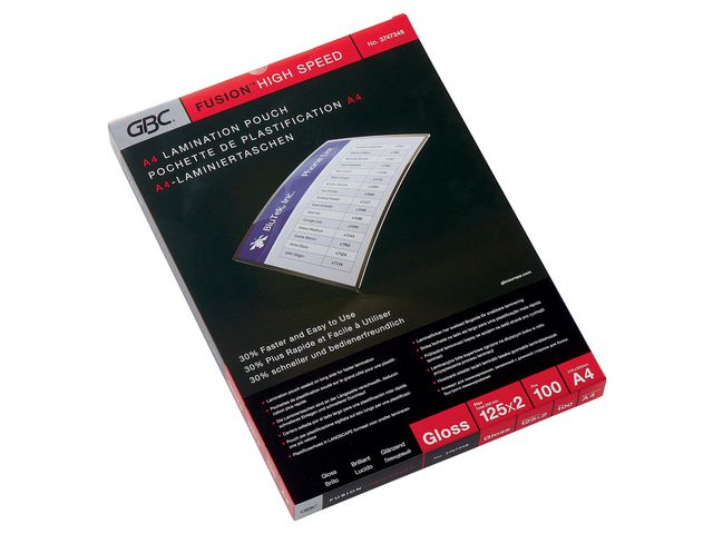 Laminat GBC A4 125mic liggande 100/fp - Primmeshiper