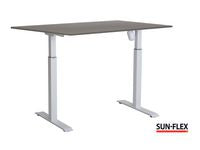Bord SUN-FLEX II höj/sänk 140x80 vit/grå - Primmeshiper