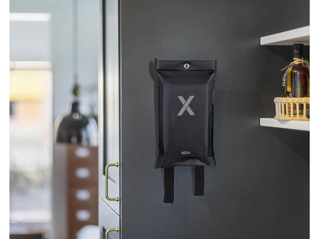 Brandfilt NEXA 120x120cm Svart - Primmeshiper