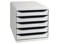 Blankettbox EXACOMPTA BIGBOX 5 lådor grå - Primmeshiper