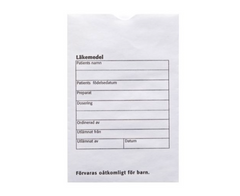 Läkemedelspåse med tryck 100/fp - Primmeshiper