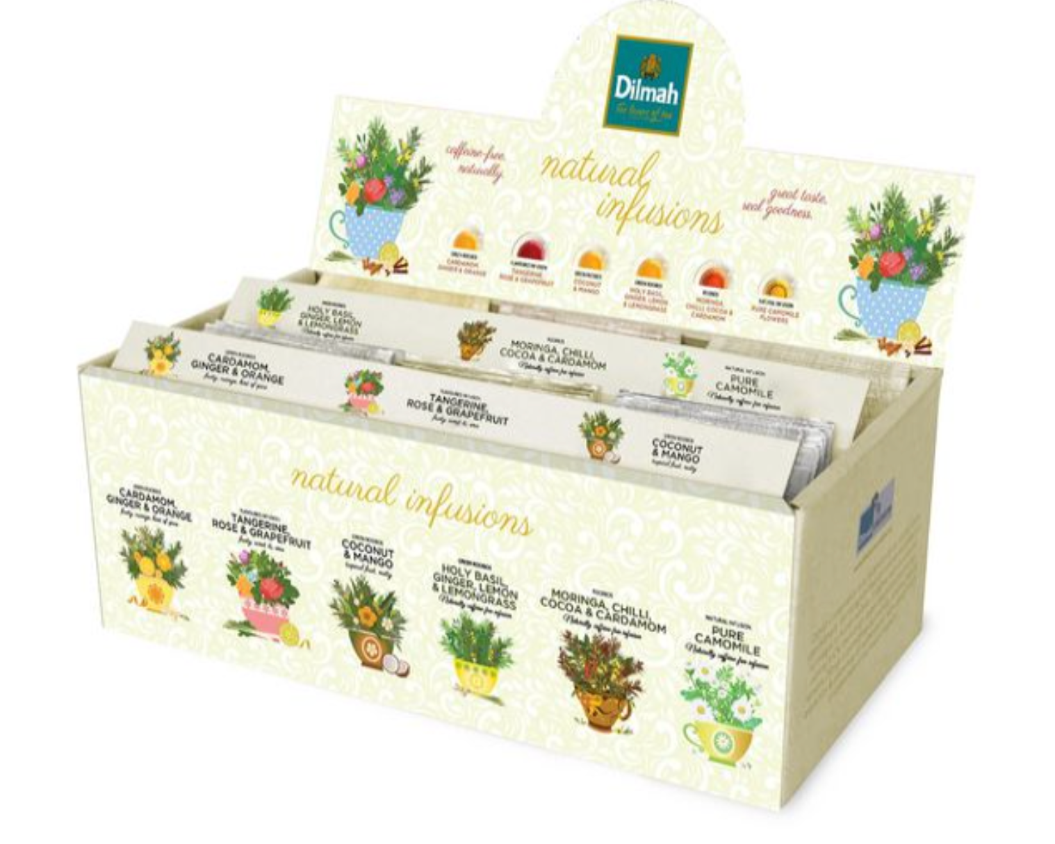 Te DILMAH Sort.låda örter 6 sma 60/fp - Primmeshiper