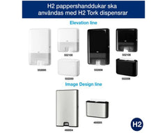 Handduk TORK Uni H2 2-lag vit 3800/fp - Primmeshiper