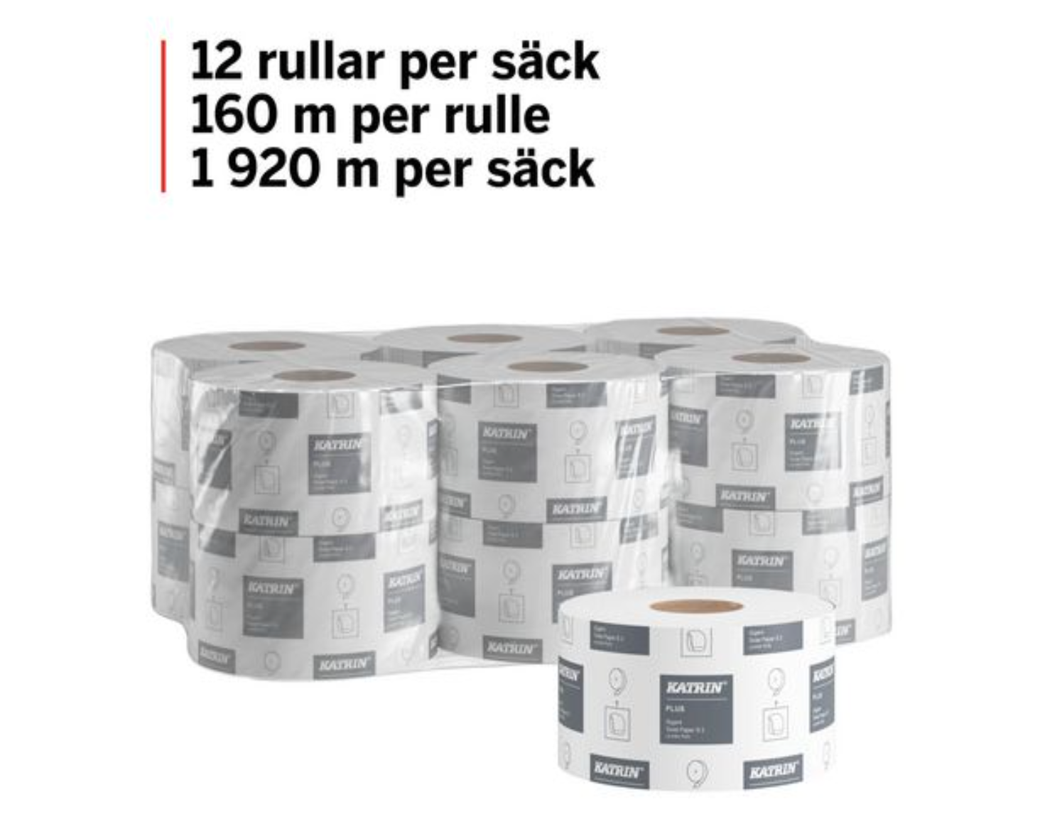 Toalettpapper Plus Gigant S 160m 12/fp - Primmeshiper