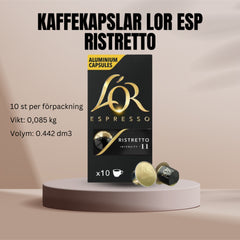 Kaffekapslar LOR ESP RISTRETTO 10/fp