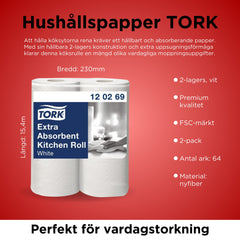 Hushållspapper TORK Pre Plus 2-lag 2/fp