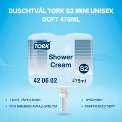 Duschtvål TORK S2 Mini Unisexdoft 475ml