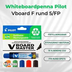 Whiteboardpenna PILOT VBOARD F rund 5/FP