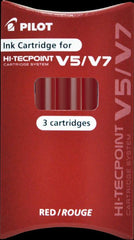 Refill PILOT Hi-Tecpoint V5/V7 röd 3/fp
