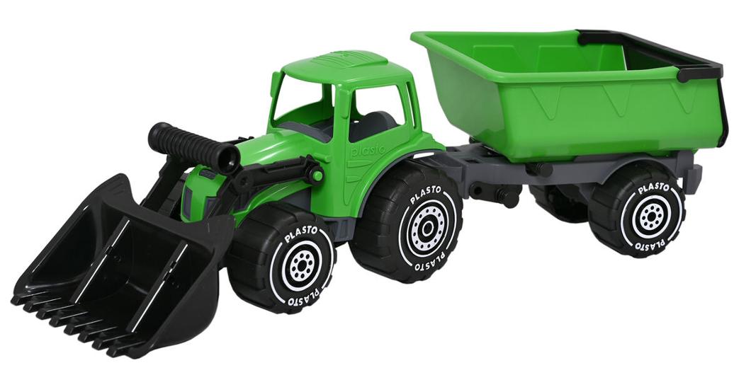 Traktor med frontlastare PLASTO 56cm