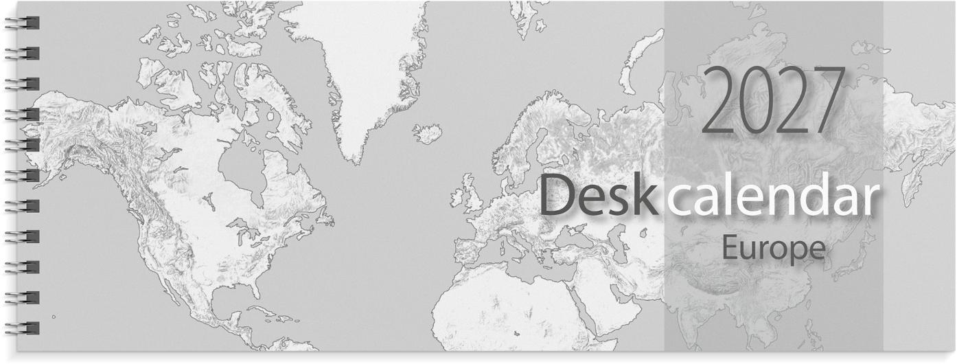 Desk calendar Europe 2027