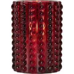 Glasklykta STAR T LED Dotty 12,5cm röd