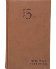 5-årsdagbok konstläder cognac-1055