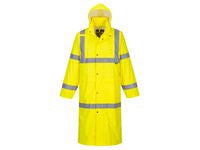 Varselregnrock Hi-Vis gul lång 122cm M - Primmeshiper