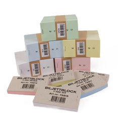 Biljettblock 1-100 blå Primmeshiper