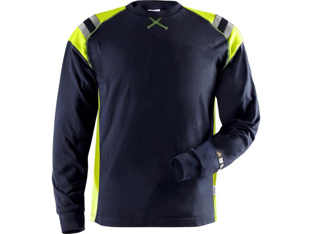 Långärmad T-shirt Flam 7072 Marin L - Primmeshiper