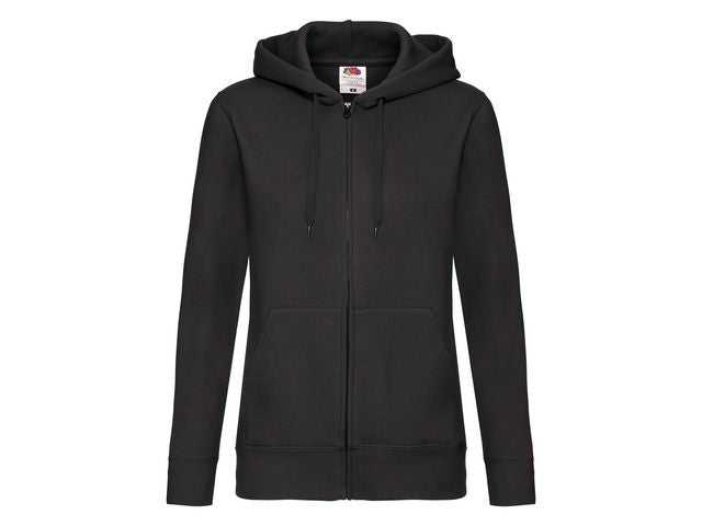 Zip Hoodie FRUIT dam svart M - Primmeshiper