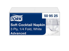 Servett TORK Vit 3-lgr, 24x24cm 200/fp