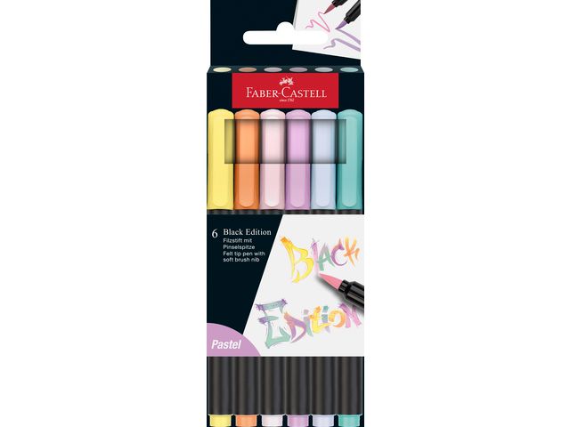 Fiberpenna Black Edition pastel 6/fp - Primmeshiper