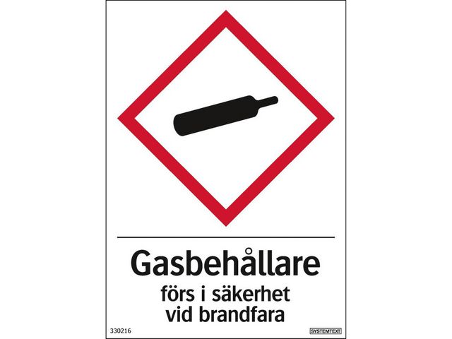 Dekal Gasbehållare 105x148mm - Primmeshiper