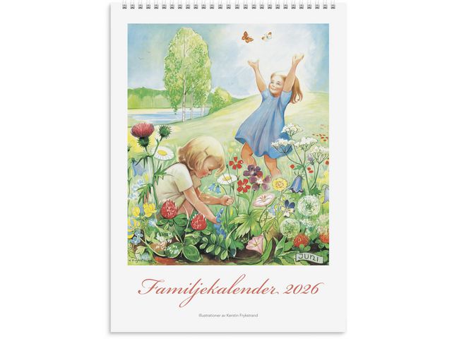 Familjekalender Kerstin Frykstrand 2026 Primmeshiper