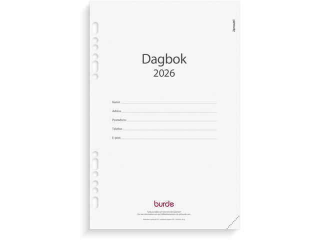 Business kalendersats Dagbok 2026 Primmeshiper