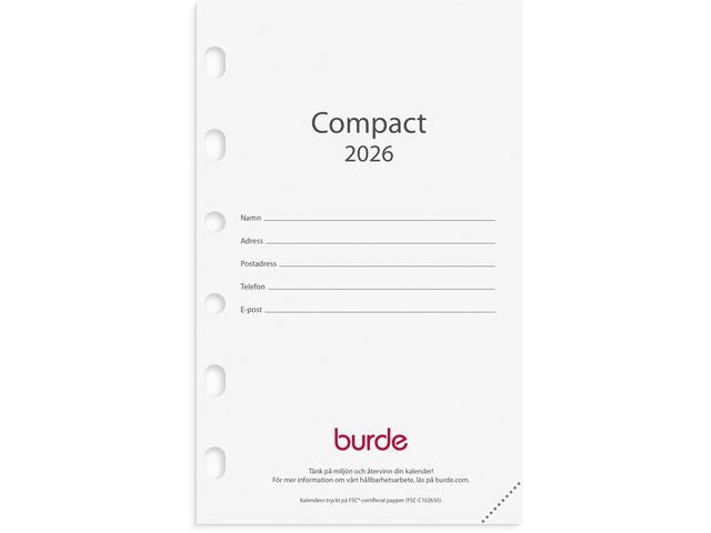 Compact kalendersats 2026 Primmeshiper