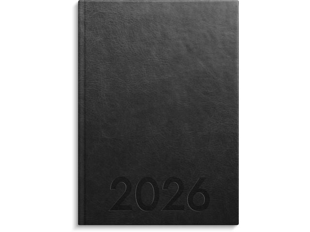 Kalender Weekly A5 2026 konstl inb svart Primmeshiper