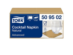 Servett TORK Cocktail natur 2-lag 200/fp Primmeshiper