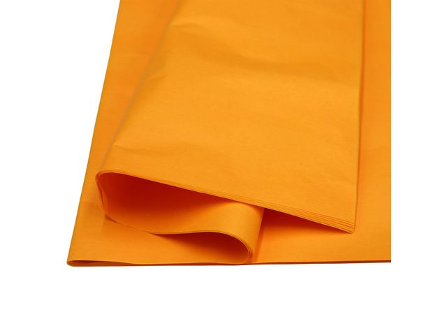 Silkespapper 50X70cm orange 25ark/fp Primmeshiper