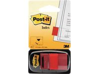 Index POST-IT 25x43mm röd