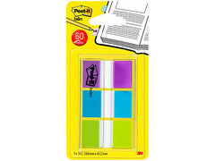 Index POST-IT 25x43mm lila turkos lime