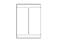 Transportetikett laser 105x220mm 500/fp