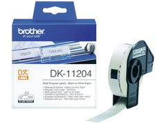 Etikett BROTHER DK11204 17x54mm 400/fp